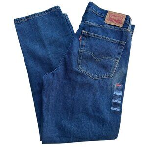 Levis 550 Mens Relaxed Fit Jeans W36 L32 Blue Denim Classic Style Original NWT